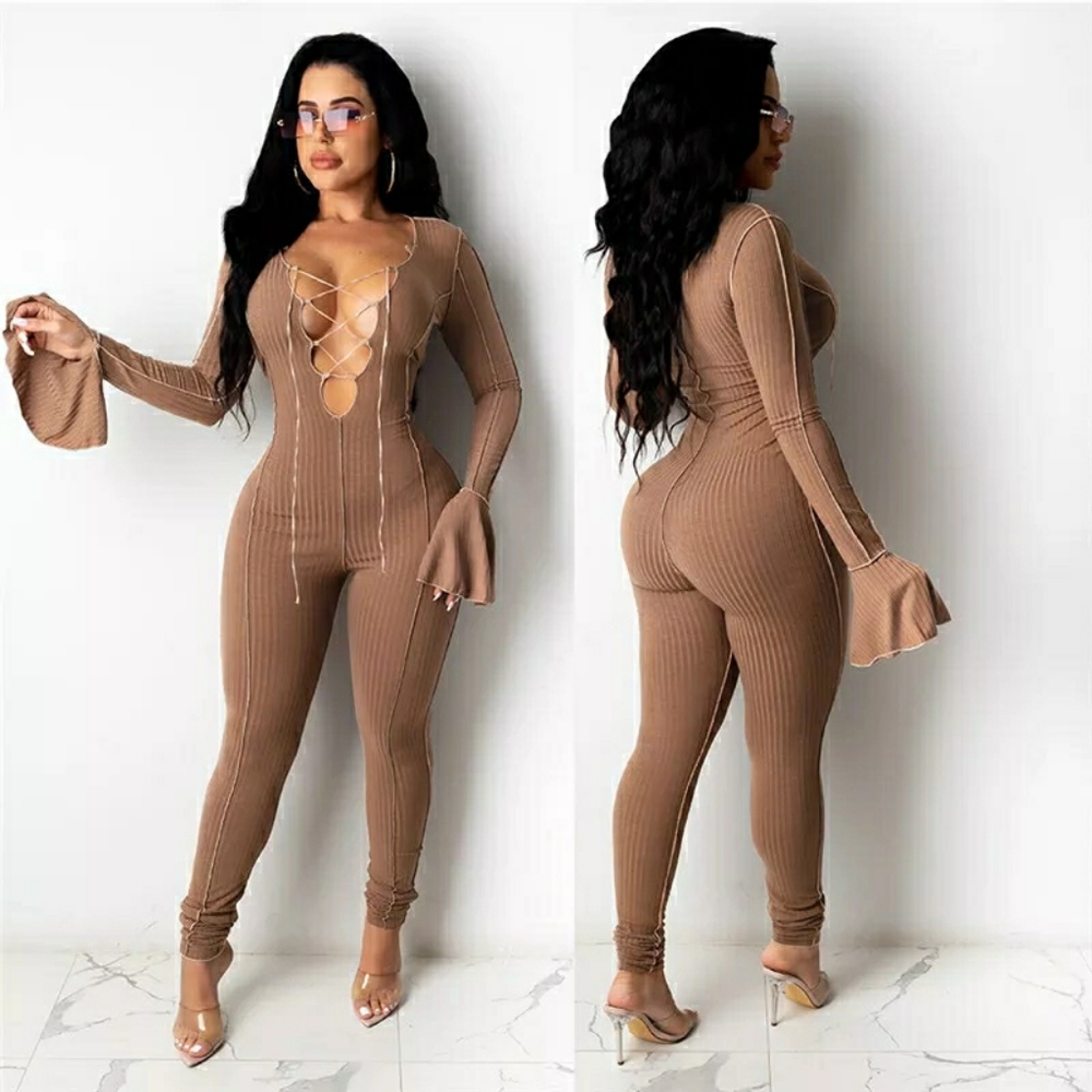Lace Me Up Jumpsuit